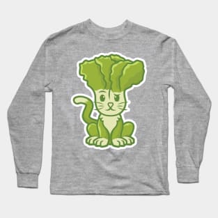 Mustard Green Cat Long Sleeve T-Shirt